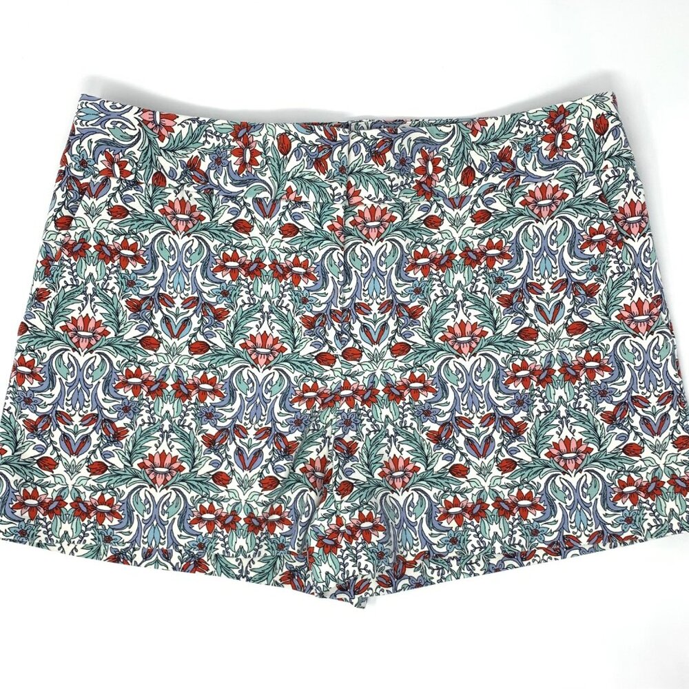 Loft Ann Taylor Floral Print Flat Front Women's Shorts Size‎ 6